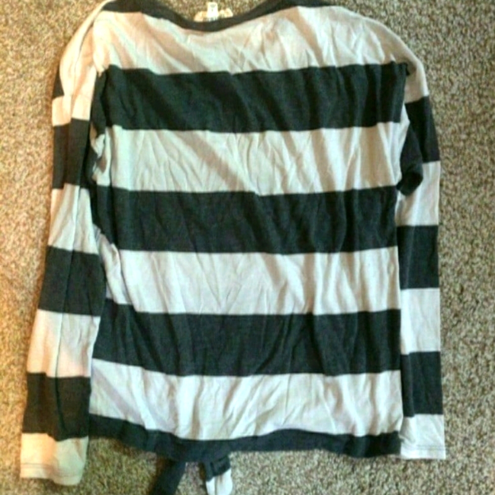 Women's Lightweight Cloud Chaser Long Sleeve Shirt Size Medium Stripes - Picture 4 of 5